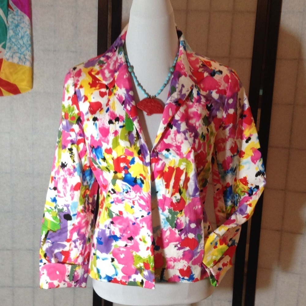 Josephine watercolor jacket - Picture 1 of 7